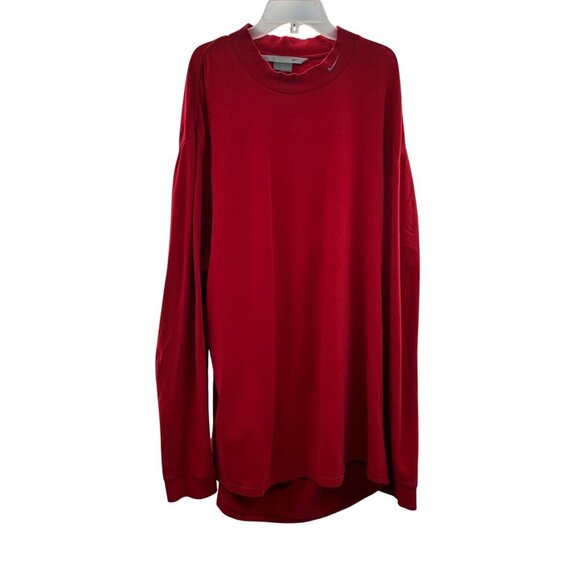 Nike Women's Mock Neck Long Sleeve Tunic Top Red Size Large - Picture 1 of 9